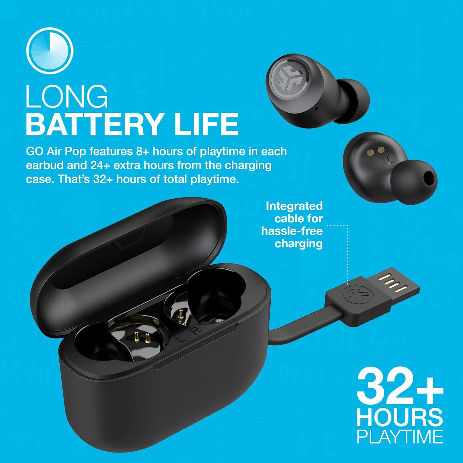 JLab Go Air Pop True Wireless Earbuds