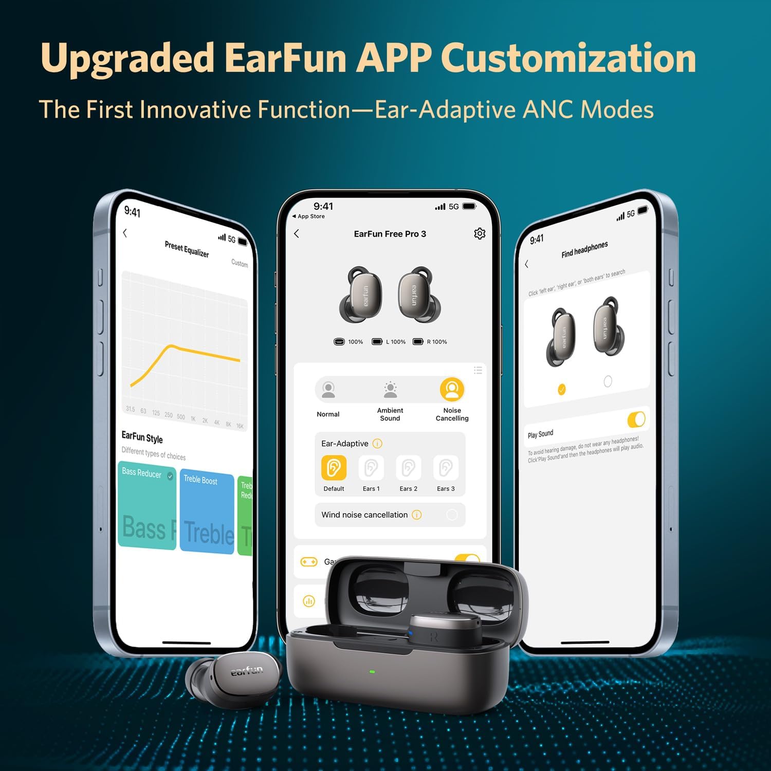 EarFun Free Pro 3 Noise Cancelling Earbuds