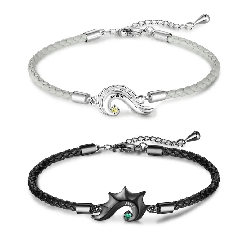 Half Heart Couple Bracelets